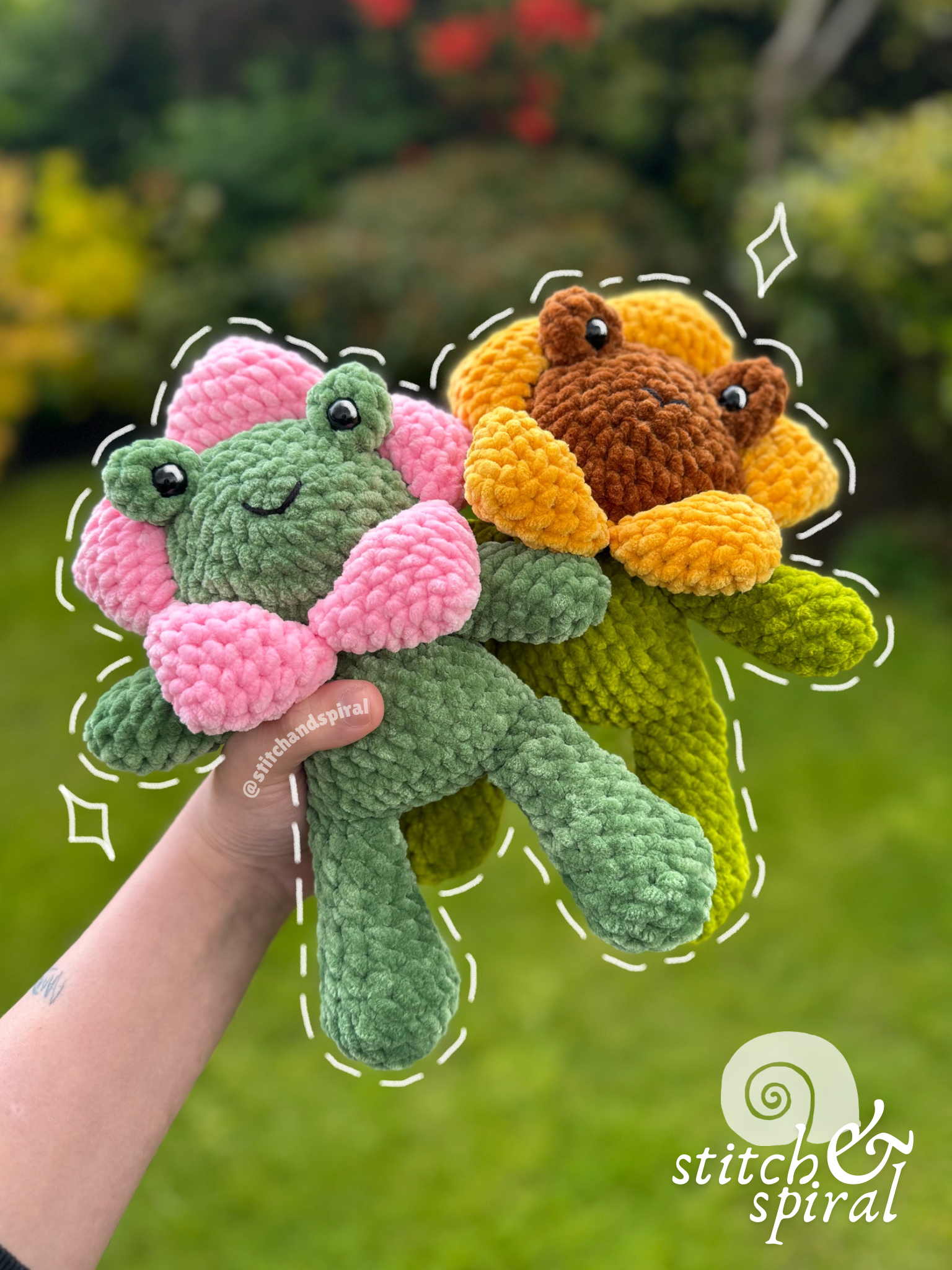 Pattern Testing the Cosiest Cottagecore Frog!