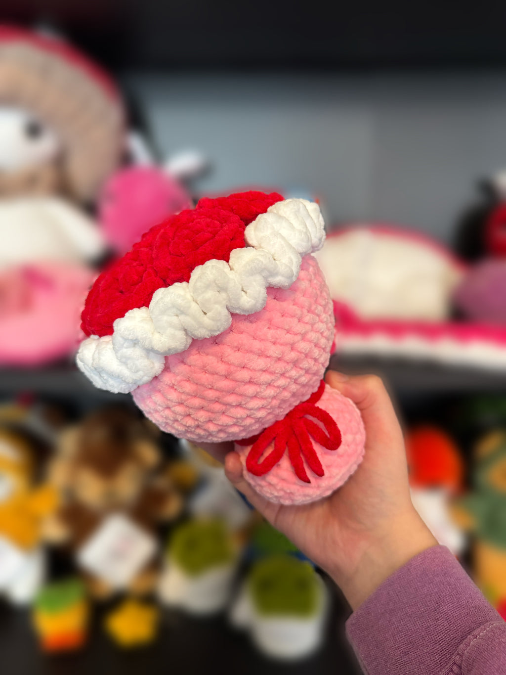 Rose Bouquet Crochet Plush